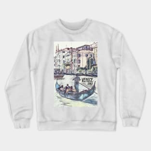 Venice Italy Vintage style poster Crewneck Sweatshirt